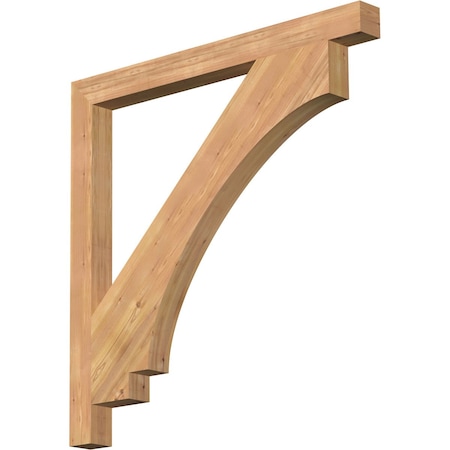 Imperial Block Smooth Bracket, Western Red Cedar, 3 1/2W X 44D X 44H